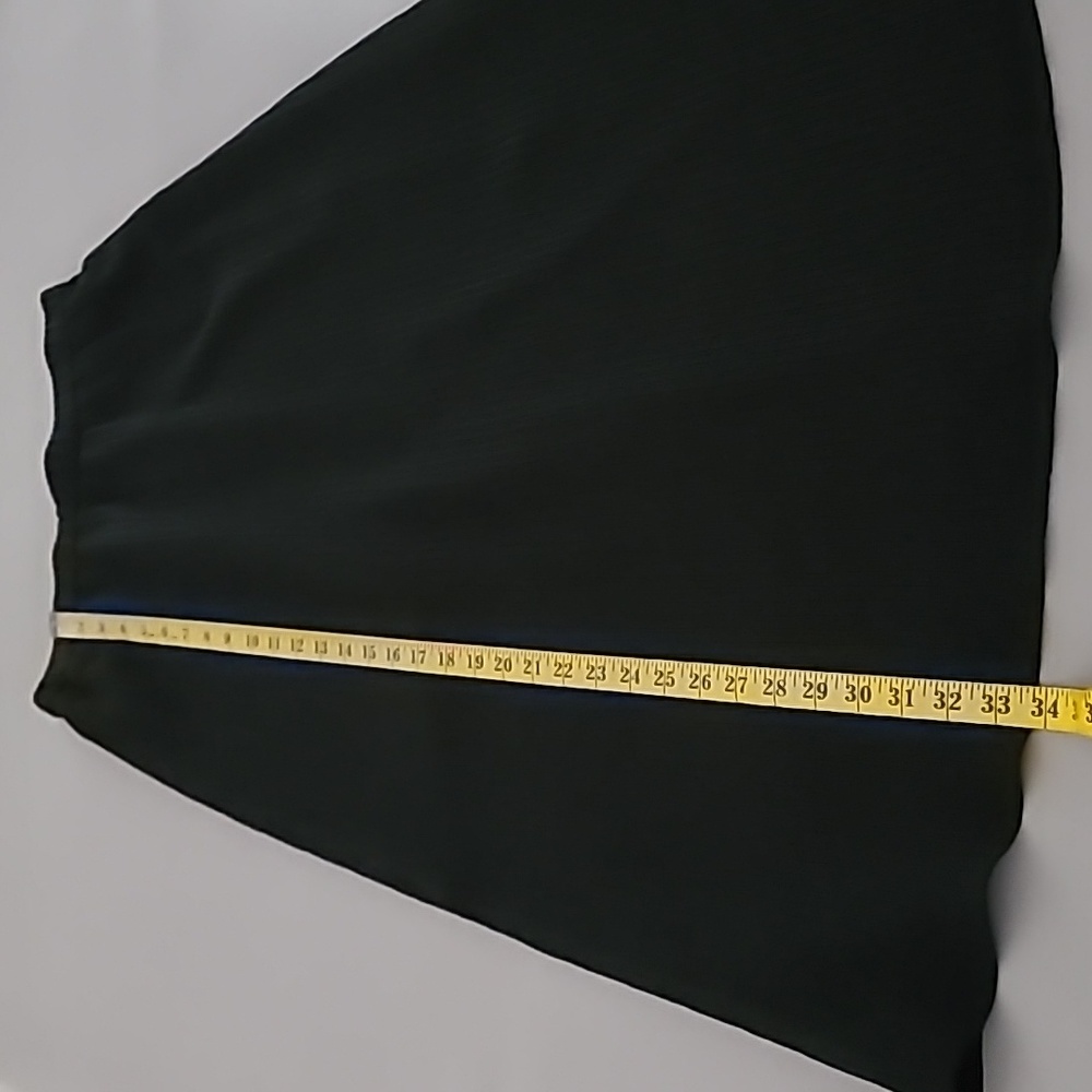 Eileen Fisher Black Accordion Silk  Jacquard A-Line Skirt Size XXS - Picture 6 of 9